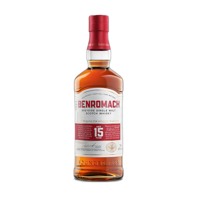 Scotch Whisky Speyside Single Malt 15 YO, Benromach